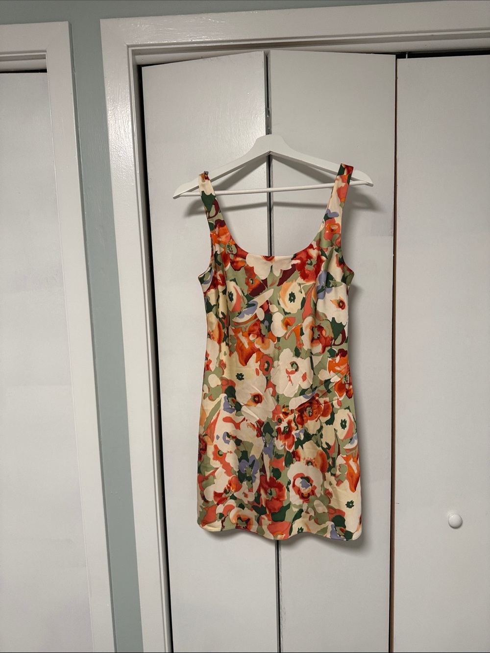 Abercrombie & Fitch Cream Floral Tank dress